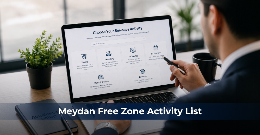 Meydan Free Zone Activity List for New Business Owners