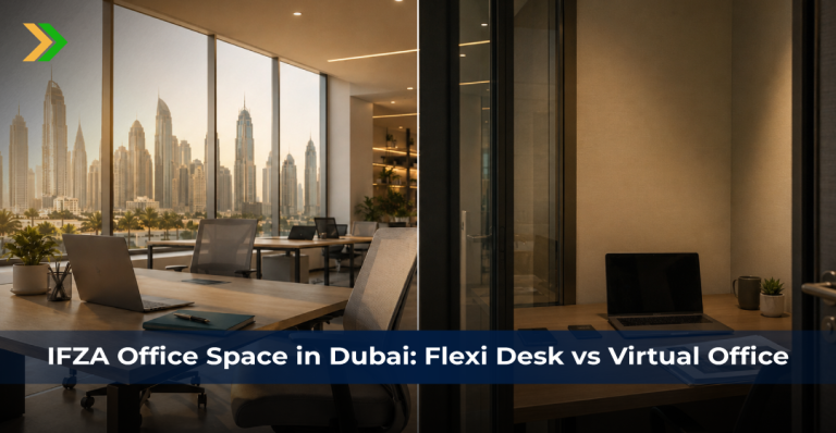 IFZA Office Space in Dubai: Flexi Desk v...
